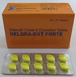 Delgra DXT Forte - Viagra + Duloxetine - 10 бр. хапчета 160 mg